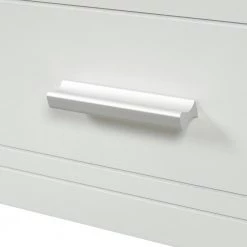 Solid Wood Twin Over Twin Bunk Bed, Trundle Bunk Beds with 4 Storage Drawers, Staircase and Safety Guard Rail White by ANBAZAR -ANBAZAR Sales white anbazar bunk beds ff91 k 77 1000