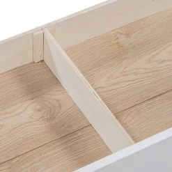 Wood Daybed with Storage Drawers, Twin Size Daybed Sofa Bed Frame for Bedroom, Guest Room, Living Room, White by ANBAZAR -ANBAZAR Sales white anbazar daybeds 00054anna 76 1000