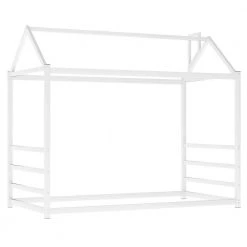 White Twin Size Metal House Beds with Roof and Chimney, Toddlers Kids Floor Platform Bed Frame with House Shape Roof by ANBAZAR 16 White Twin Size Metal House Beds with Roof and Chimney, Toddlers Kids Floor Platform Bed Frame with House Shape Roof by ANBAZAR -ANBAZAR Sales white anbazar kids beds 00952anna 76 1000