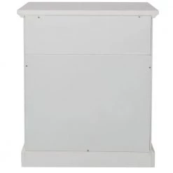 Solid Wood 1-Drawer White Nightstand with Open Shelf, Modern Nightstand Bedside Table End Table 21.3''L*15.9''W*26''H by ANBAZAR -ANBAZAR Sales white anbazar nightstands 01732anna k 76 1000