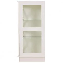 Sideboard Buffet Storage Cabinet with Drawers, Dining Room Buffet Table Server with Tempered Glass Doors White by ANBAZAR -ANBAZAR Sales white anbazar sideboards buffet tables 00006anna 1f 1000