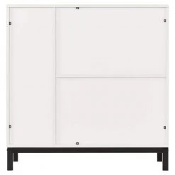 Wooden Sideboard Cabinet Buffet Bar Cabinet Storage with 8-Bottle Wine Rack Liquor Cabinet for Kitchen, White by ANBAZAR 12 Wooden Sideboard Cabinet Buffet Bar Cabinet Storage with 8-Bottle Wine Rack Liquor Cabinet for Kitchen, White by ANBAZAR -ANBAZAR Sales white anbazar sideboards buffet tables wkx130 wt 66 1000