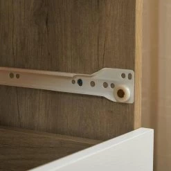 45.5"H Drawer Cabinet, Storage Cabinet with solid wood handles and foot stand for living room, bedroom by ANBAZAR -ANBAZAR Sales wood anbazar accent cabinets d 001042 g 1f 1000