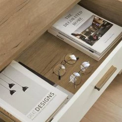 45.5"H Drawer Cabinet, Storage Cabinet with solid wood handles and foot stand for living room, bedroom by ANBAZAR -ANBAZAR Sales wood anbazar accent cabinets d 001042 g 4f 1000